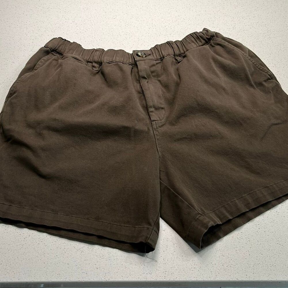 Cove Elastic Waist Cotton/Spandex Brown Shorts Mens 32/5